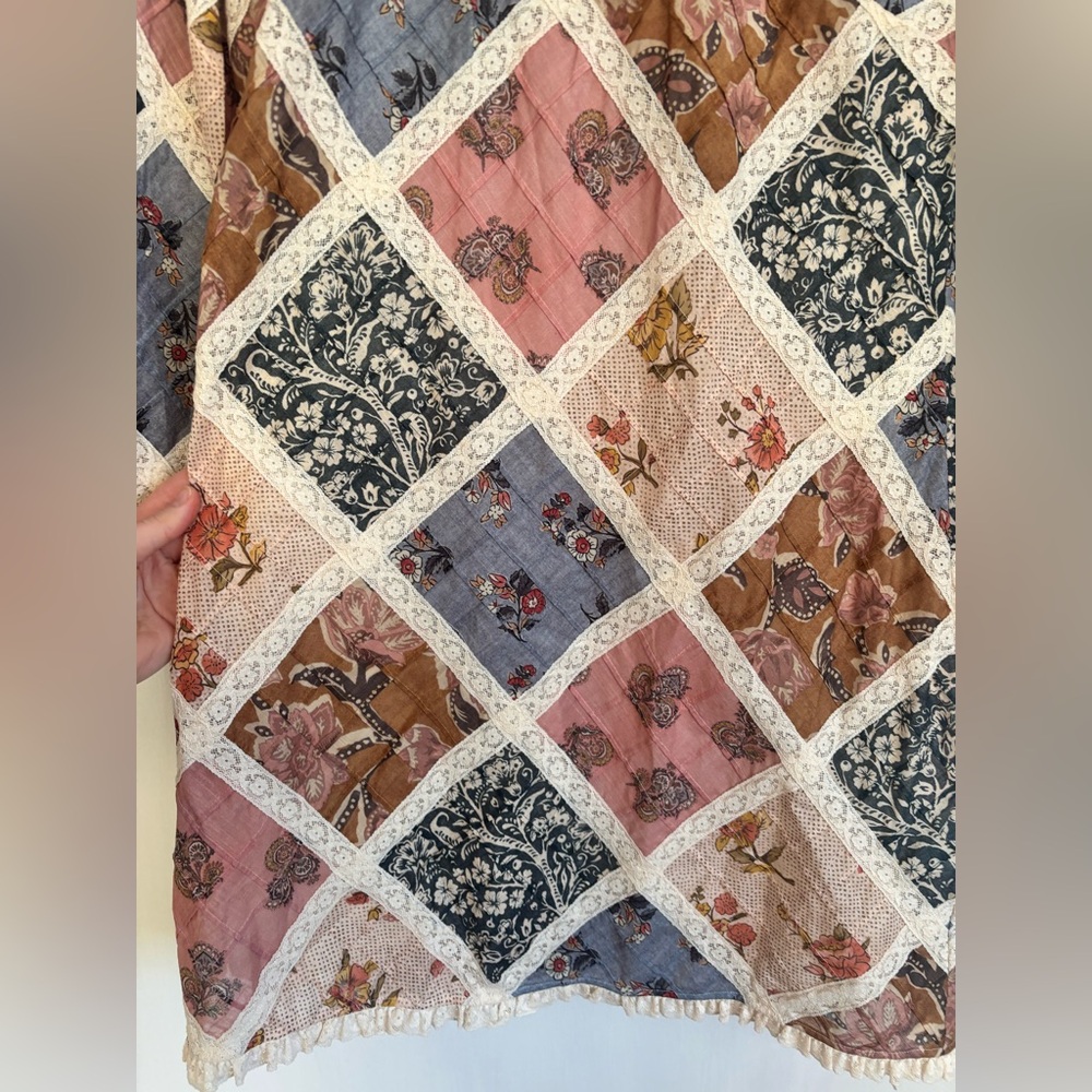 New Zimmermann Tallow Patchwork Lace Mini Dress I… - image 5